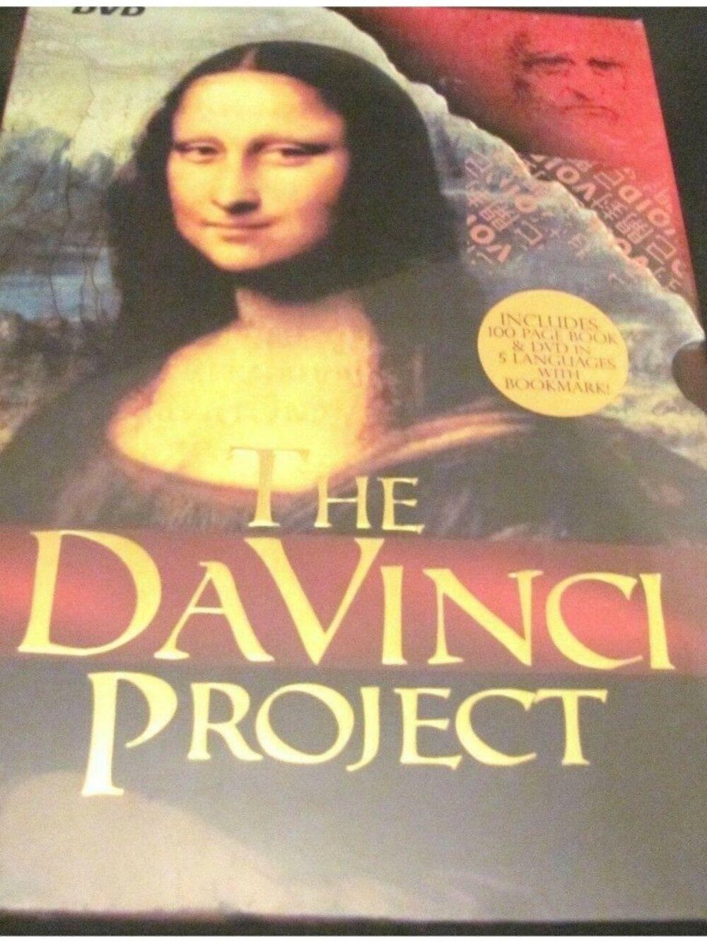 DVD The Da Vinci Project 100 Page Book Bookmark Leonardo Artist Inventor Set NSP